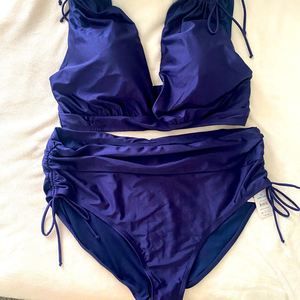 Time and tru blue bikini